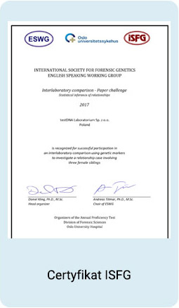Certyfikat ISFG